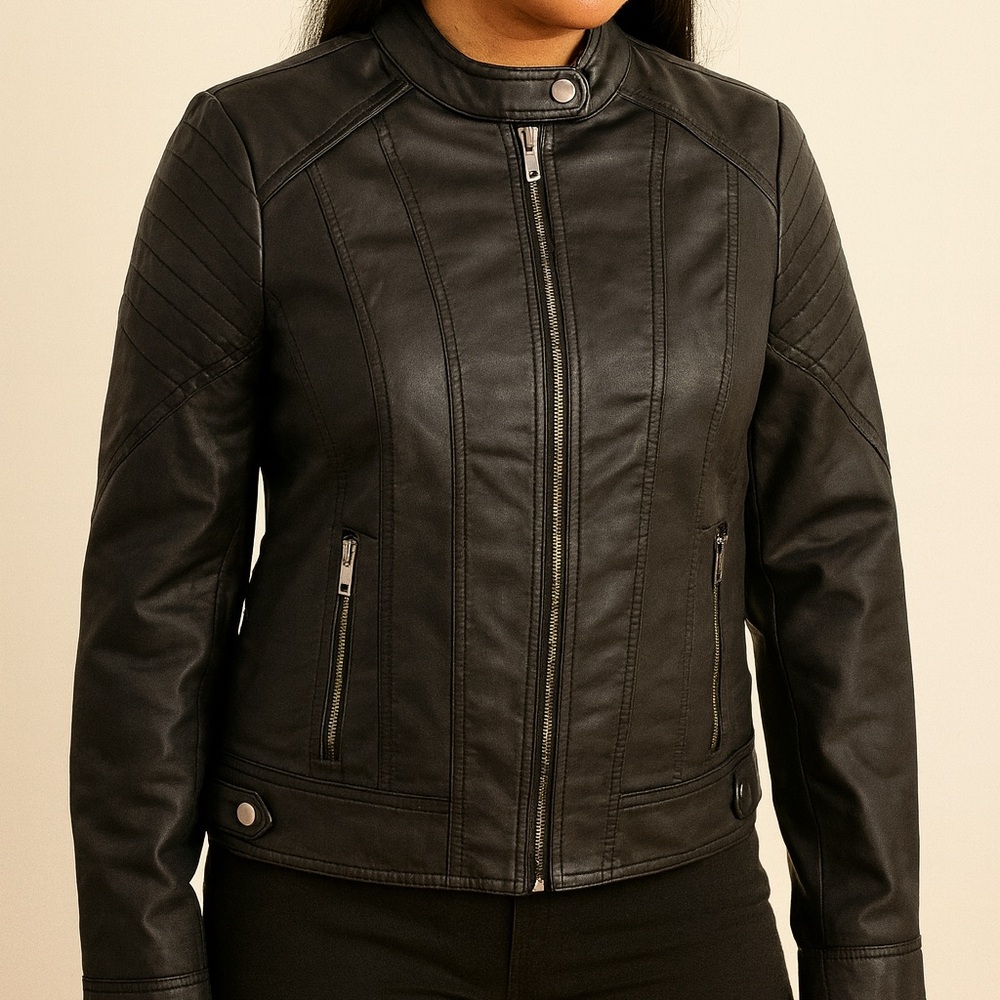 Xhilaration Women's Black Leather Jacket